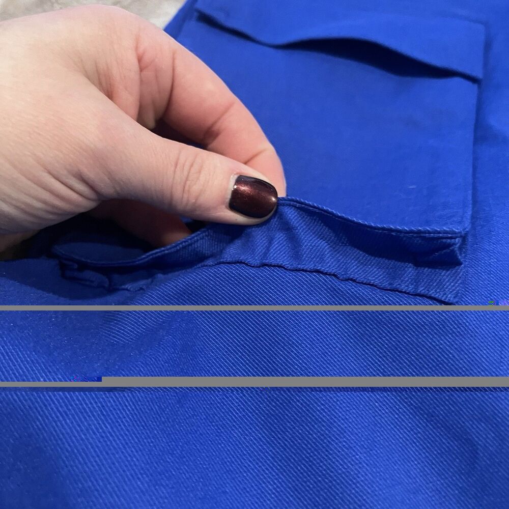 Rebdolls Women’s Blue Skirt Size 1X Pockets FLAWS Pencil Bodycon Stretch - Picture 6 of 14